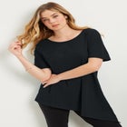 Short-Sleeve Asymmetrical Tunic image number null