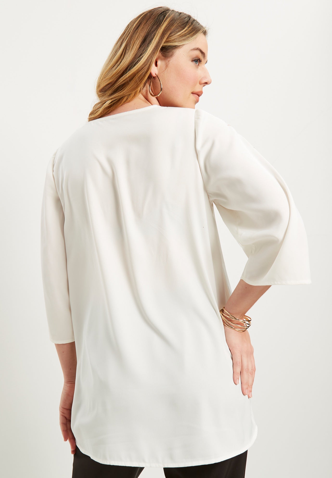 Floral-Embellished Georgette Top image number 1