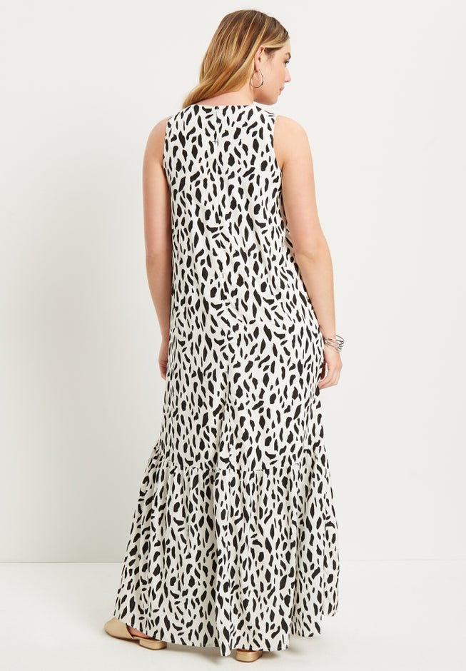 Cutout Neckline Maxi Dress image number 1