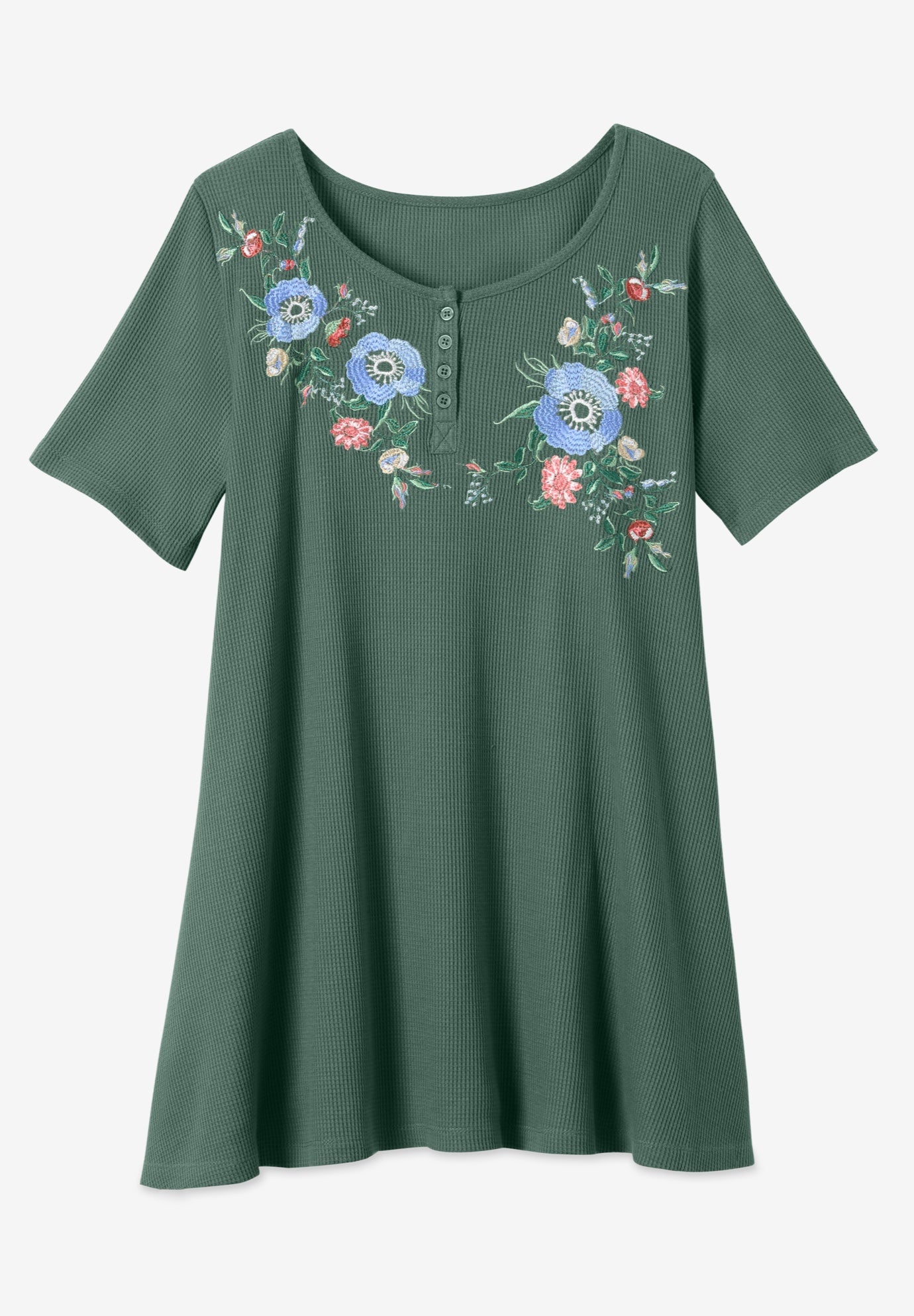 Embroidered Thermal Tunic image number 3