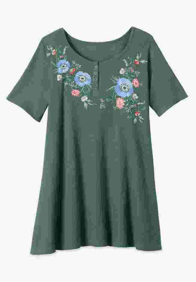 Embroidered Thermal Tunic image number 3