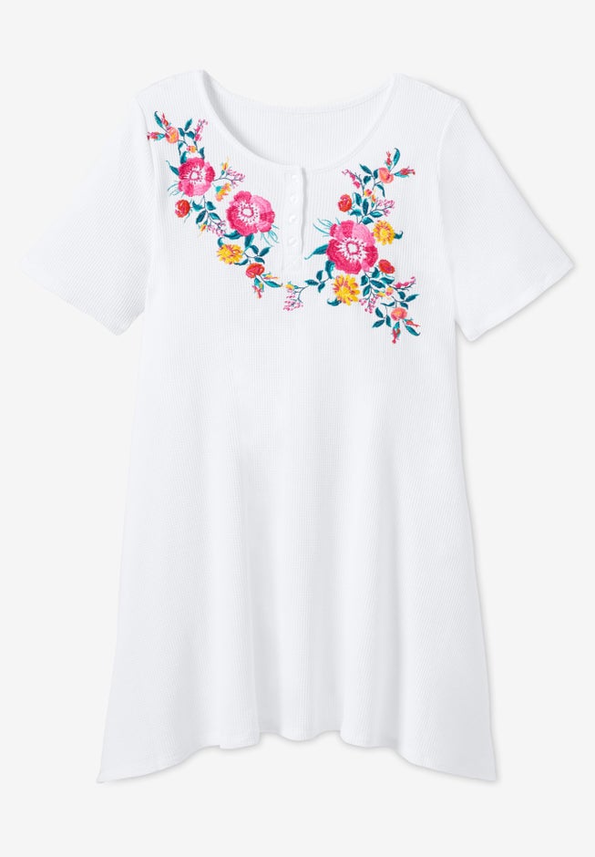 Embroidered Thermal Tunic image number 4