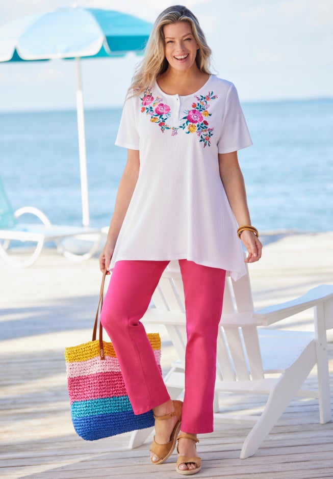 Embroidered Thermal Tunic image number 6