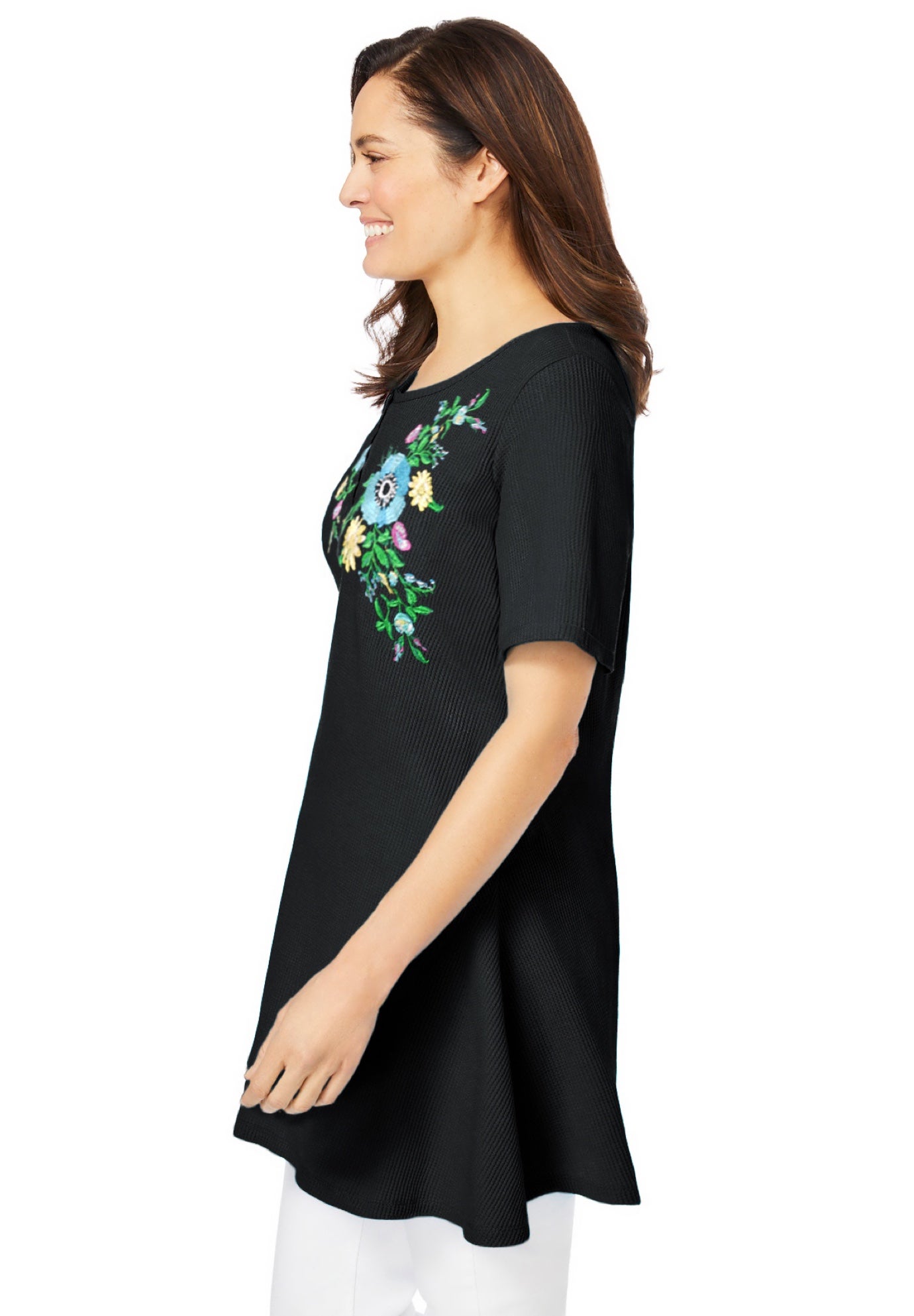 Embroidered Thermal Tunic image number 2