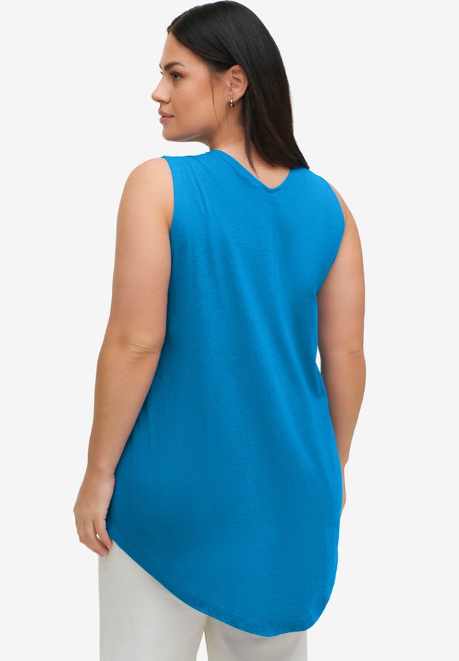 Tank Tunic With Inverted Pleat image number 1