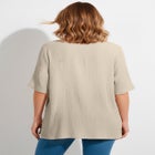 Embroidered Gauze Shirt image number null