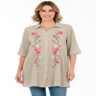 Embroidered Gauze Shirt image number null
