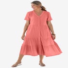 Gauze Tiered Dress image number null