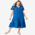 Gauze Tiered Dress image number null