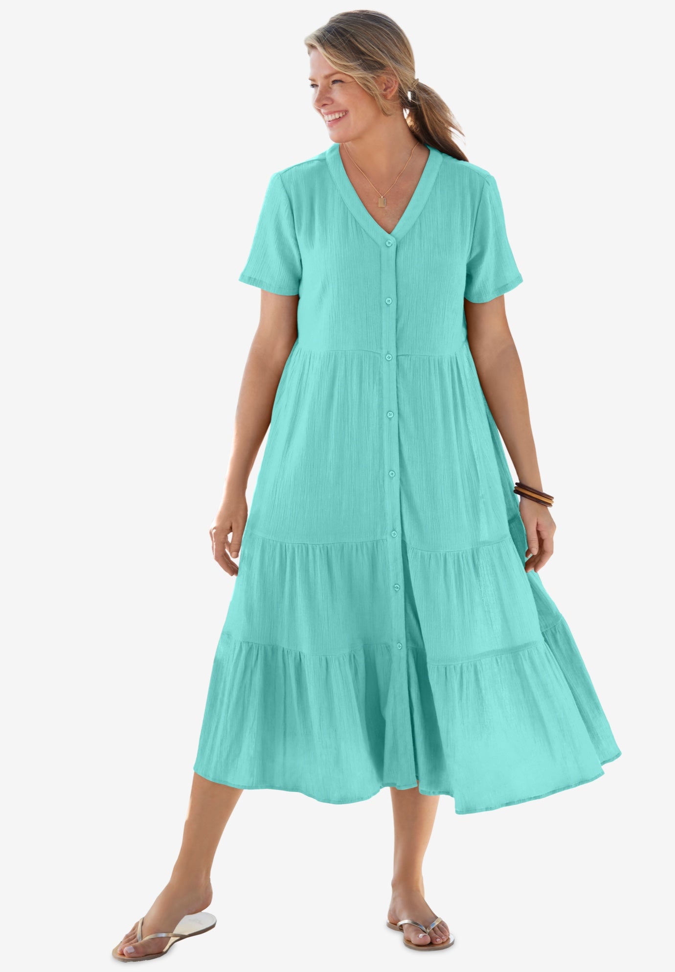 Gauze Tiered Dress image number 0