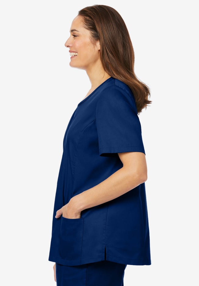 Scoopneck Scrub Top image number null