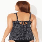 Longer Length Twist Front Tankini Top image number null