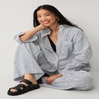 Oversized Linen-Blend Boyfriend Shirt image number null