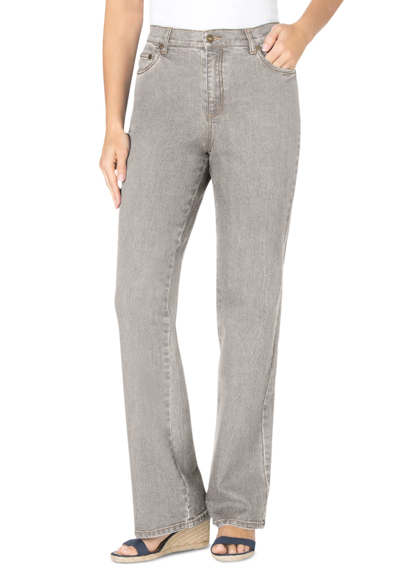 Stretch Denim Five-Pocket Bootcut Jeans image number 0