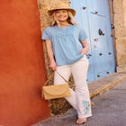 Stretch Denim Five-Pocket Bootcut Jeans image number null