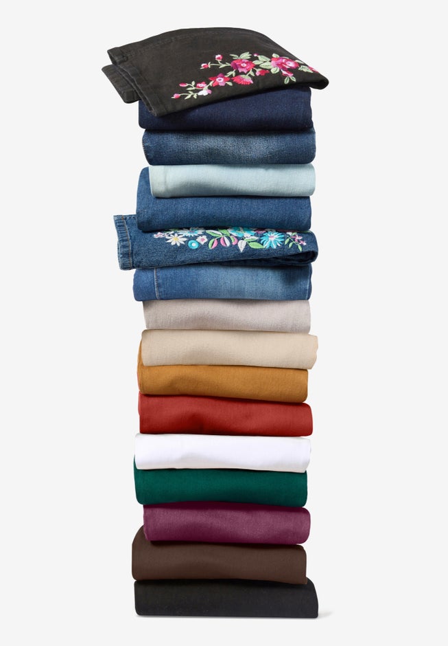 Stretch Denim Five-Pocket Bootcut Jeans image number 4