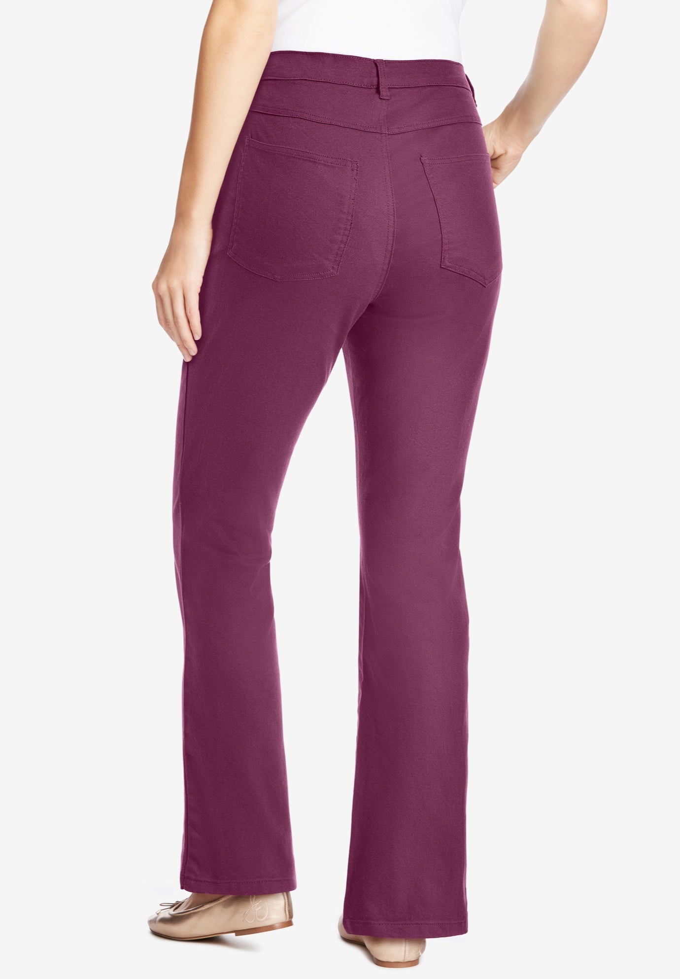 Stretch Denim Five-Pocket Bootcut Jeans image number 1