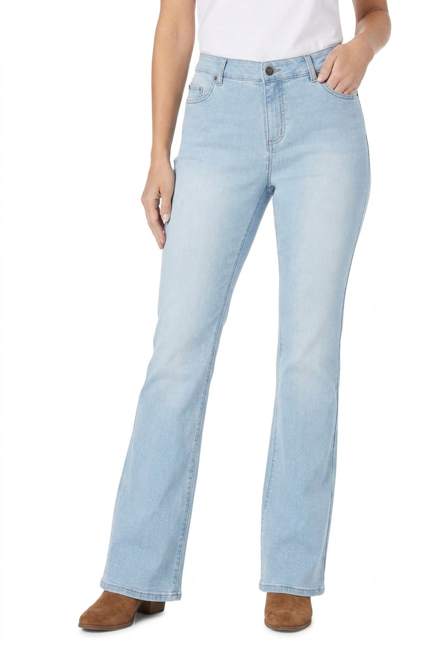Stretch Denim Five-Pocket Bootcut Jeans image number 0