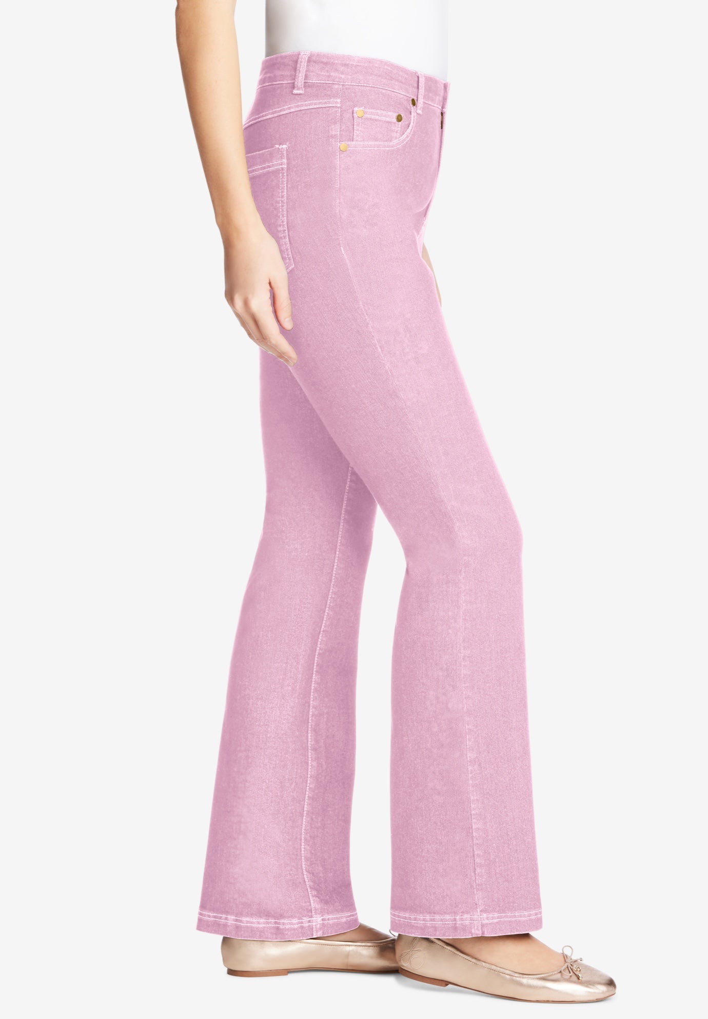 Stretch Denim Five-Pocket Bootcut Jeans image number 2