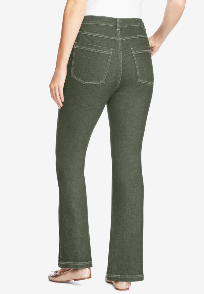 Stretch Denim Five-Pocket Bootcut Jeans image number 1