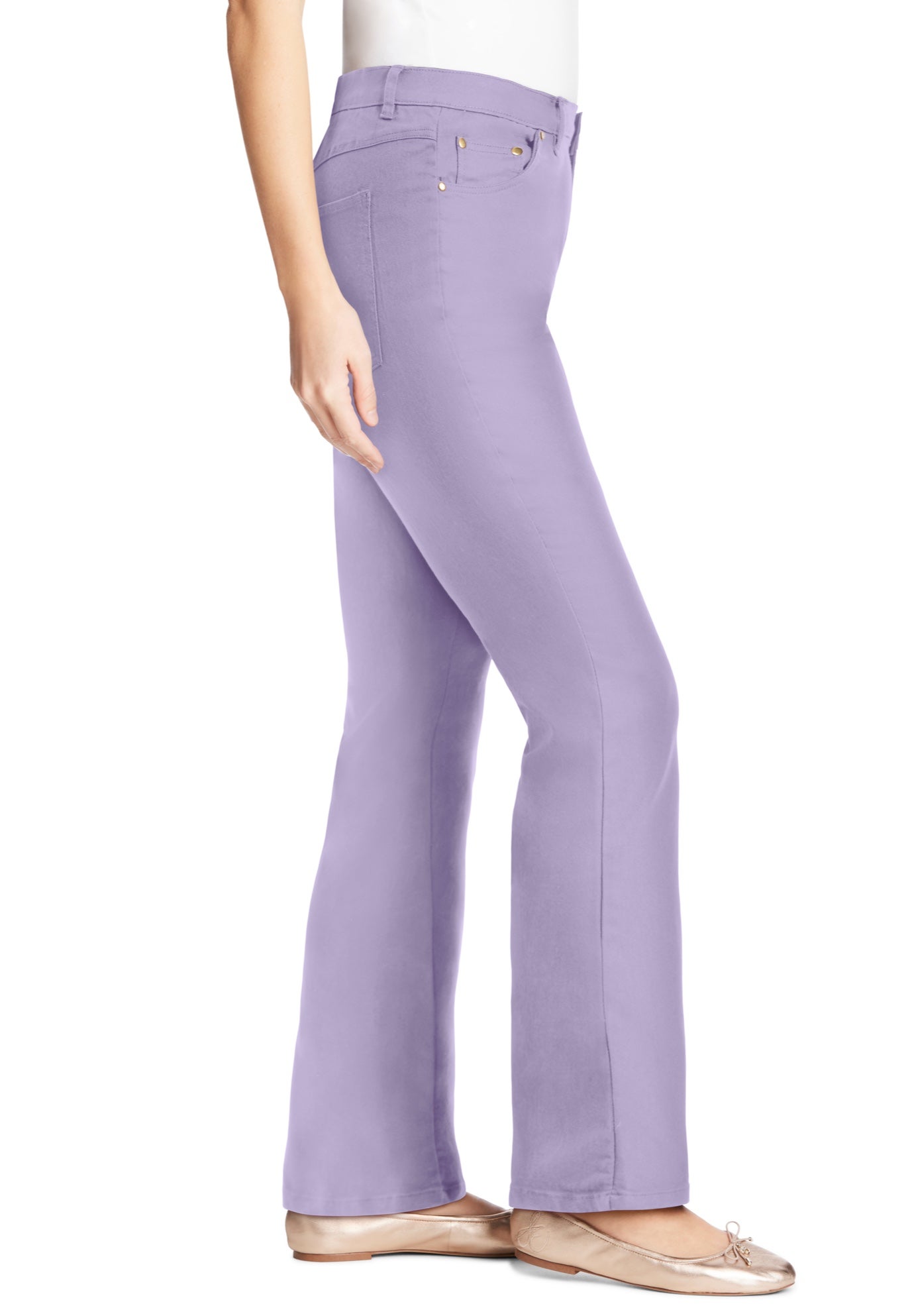 Stretch Denim Five-Pocket Bootcut Jeans image number 2