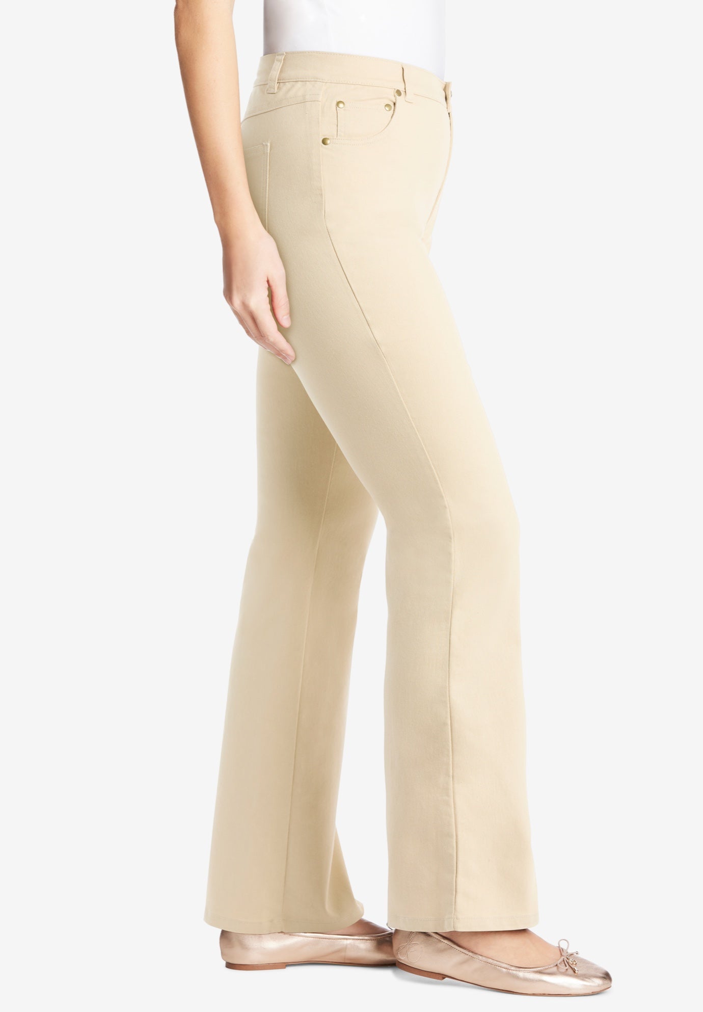 Stretch Denim Five-Pocket Bootcut Jeans image number 2