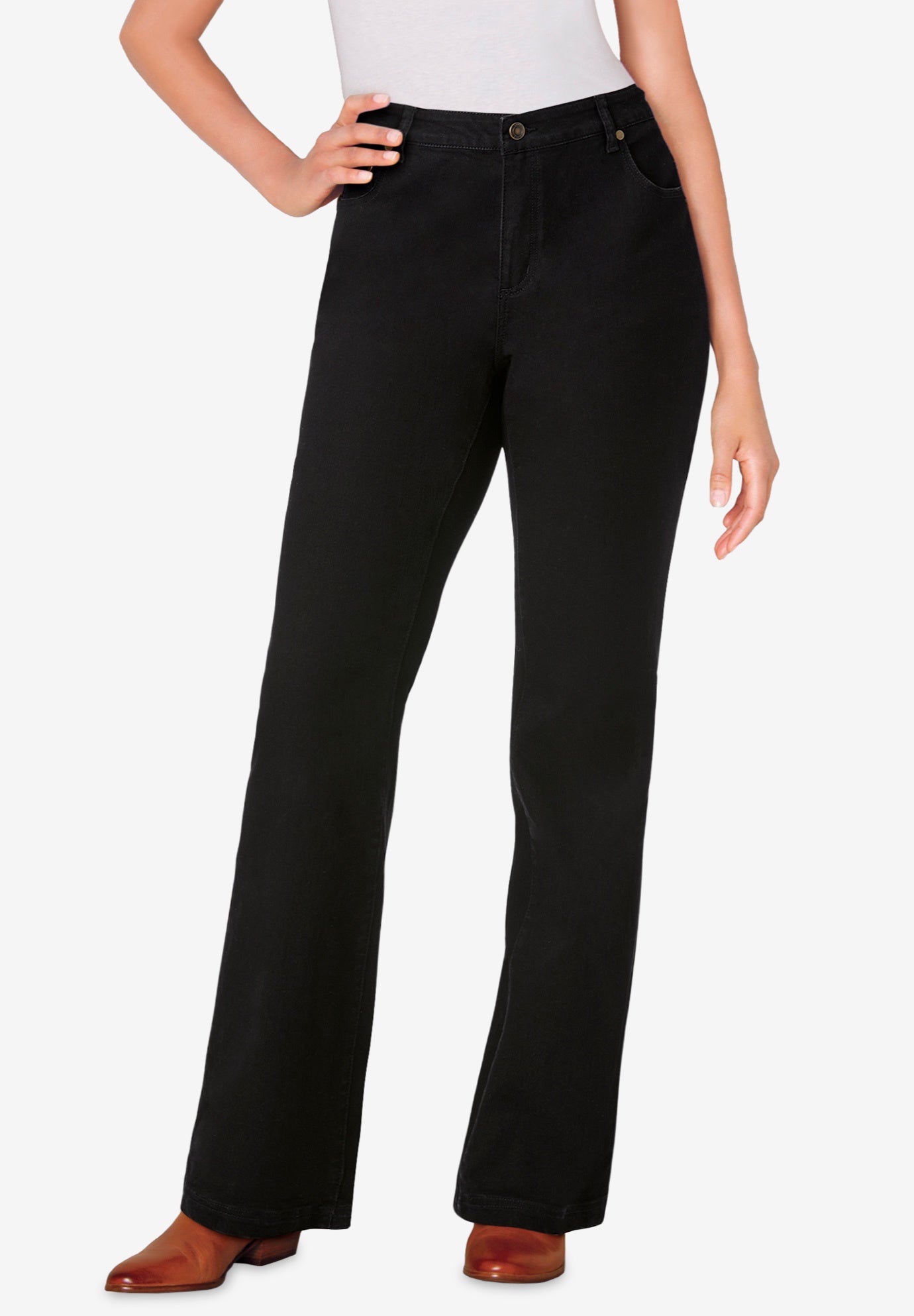 Stretch Bootcut Clean Jeans image number 0