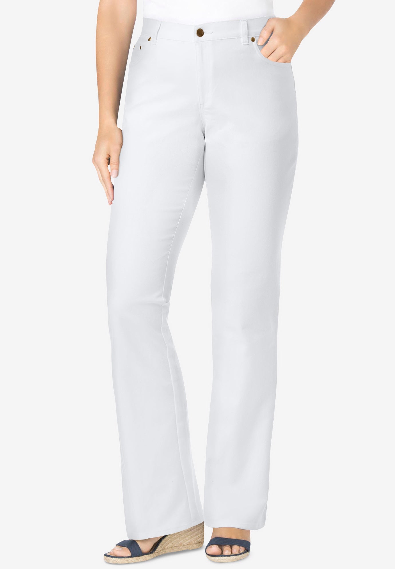 Stretch Denim Five-Pocket Bootcut Jeans image number 0