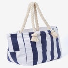 Striped Canvas Tote. image number null