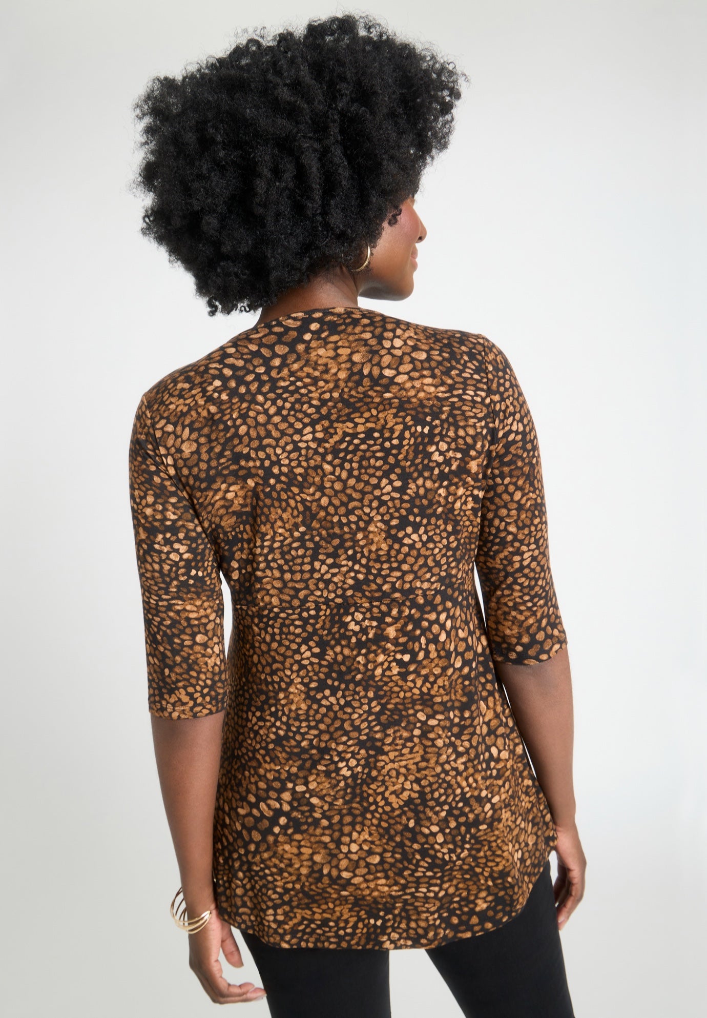 Stretch Knit Pleated Tunic image number 2