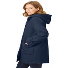 Short Hooded Berber Fleece Jacket image number null