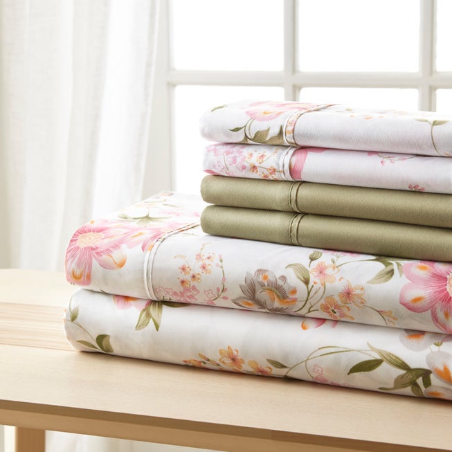 6-pc Traditional Floral Sheet Set image number 0