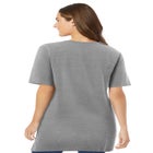 Perfect Short-Sleeve V-Neck Tunic image number null