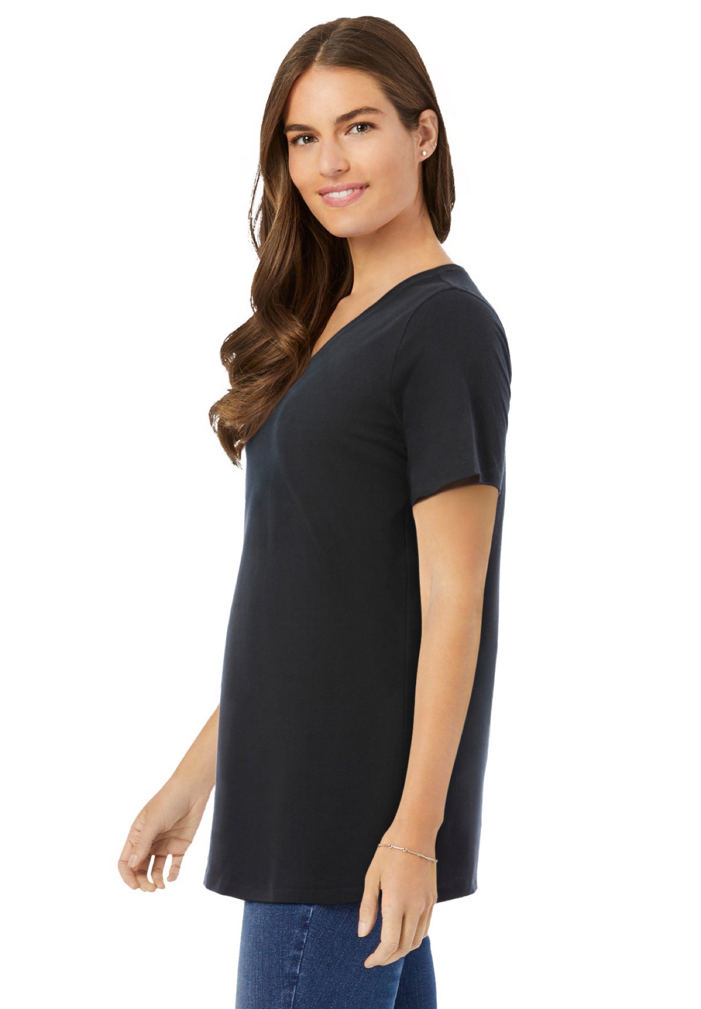 Tシャツ・カットソー PESERICO Women Tunic Tops E0829802366 905 Black Women's Tops, T-Shirt and Sweatshirts Made in Italy