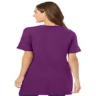 Perfect Short-Sleeve V-Neck Tunic image number null