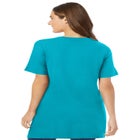 Perfect Short-Sleeve V-Neck Tunic image number null