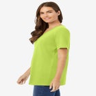 Perfect Short-Sleeve V-Neck Tunic image number null