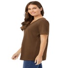 Perfect Short-Sleeve V-Neck Tunic image number null