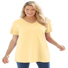 Perfect Short-Sleeve V-Neck Tunic image number null