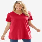 Perfect Short-Sleeve V-Neck Tunic image number null