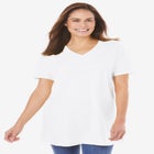 Perfect Short-Sleeve V-Neck Tunic image number null