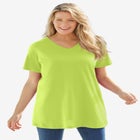 Perfect Short-Sleeve V-Neck Tunic image number null