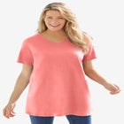 Perfect Short-Sleeve V-Neck Tunic image number null