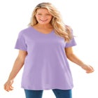 Perfect Short-Sleeve V-Neck Tunic image number 0