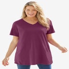 Perfect Short-Sleeve V-Neck Tunic image number null