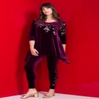 Velour Hanky Hem Tunic. image number 0
