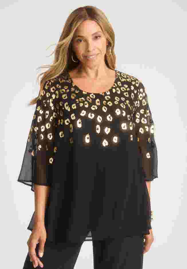 Georgette Flutter Top image number 0