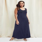 Stretch Knit Tank Maxi Dress image number null