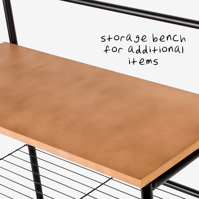 Entryway Coat Rack & Shoe Organizer image number null