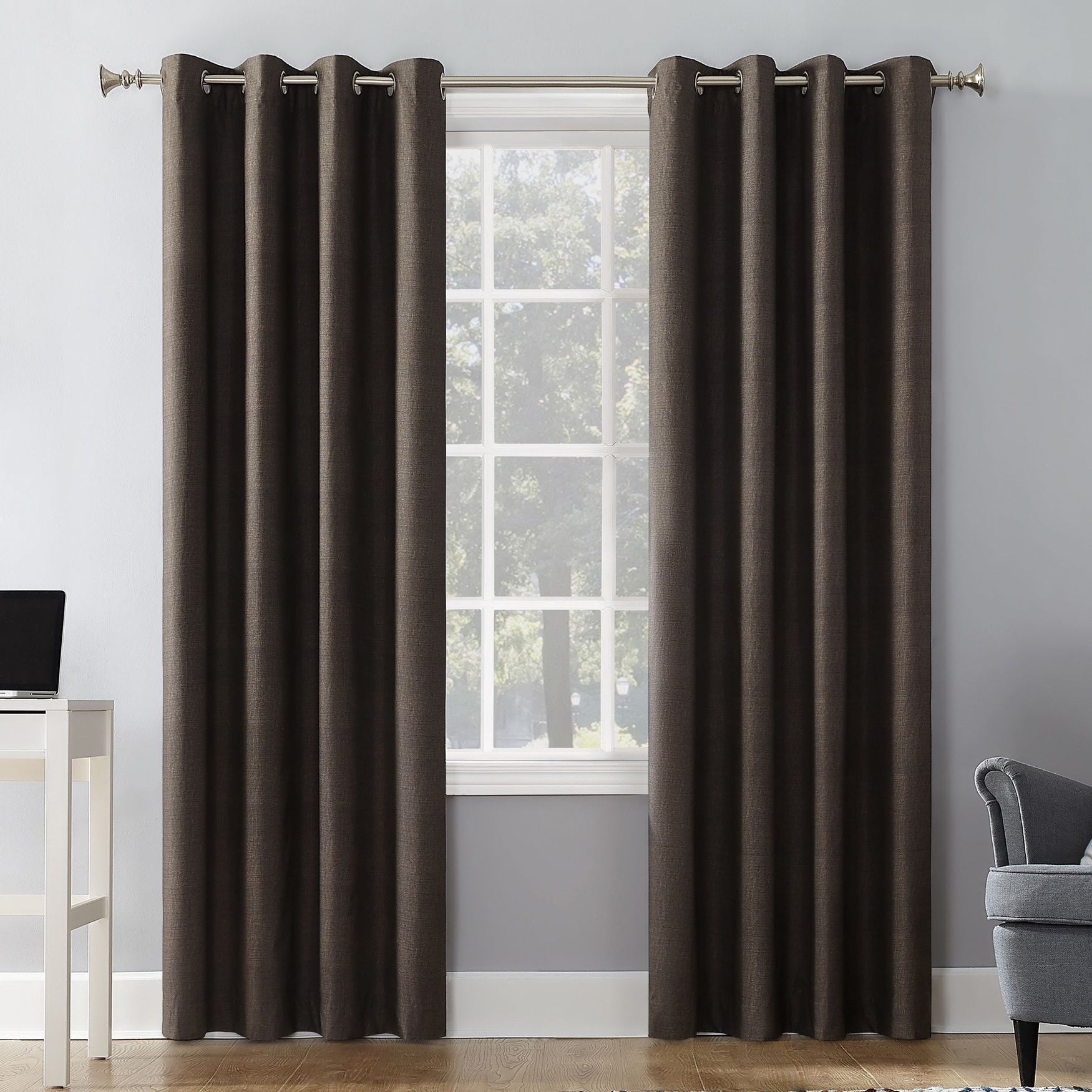 Sun Zero&trade; Cameron Texture Grommet Window Panel image number 0